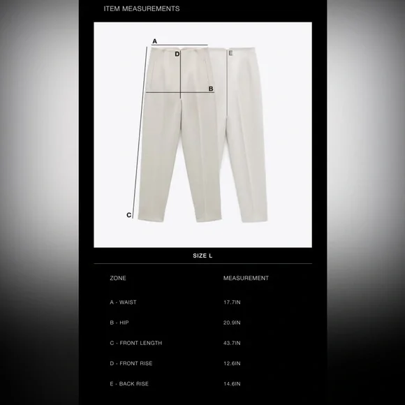 (#56)ZARA Straight Leg Pants - Picture 10 of 10